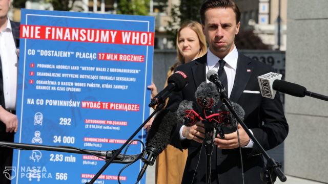 Bosak: nie finansujmy WHO!