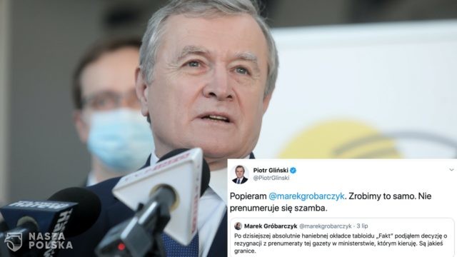 Gliński o „Fakcie”: nie prenumeruje się szamba