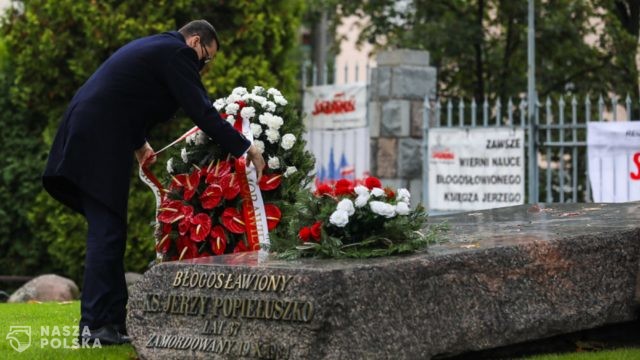 Premier: ksiądz Popiełuszko był symbolem walki o wolność będącą podstawowym prawem człowieka
