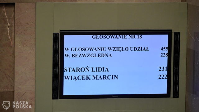 Sejm powołał senator Lidię Staroń na stanowisko Rzecznika Praw Obywatelskich