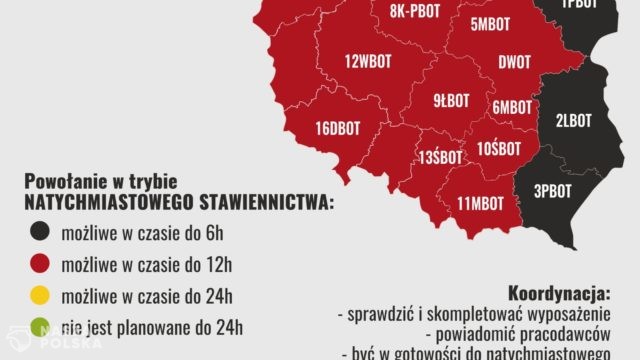 WOT: zmiana statusu do natychmiastowego stawiennictwa żołnierzy