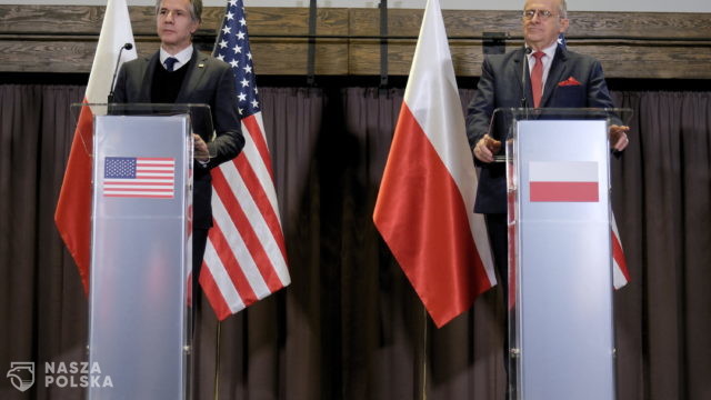 MSZ: Na jednym z polsko-ukraińskich przejść granicznych Rau i Blinken spotkali się z szefem ukraińskiego MSZ