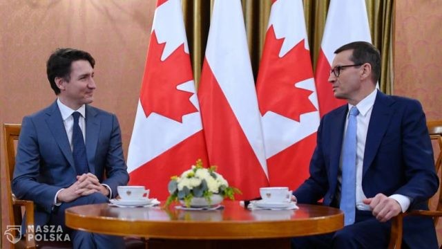Morawiecki podczas spotkania z Trudeau: musimy być silni i zjednoczeni