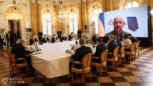 Na Zamku Królewskim rozpoczęło się spotkanie premierów: Polski, Litwy i Ukrainy w ramach Trójkąta Lubelskiego