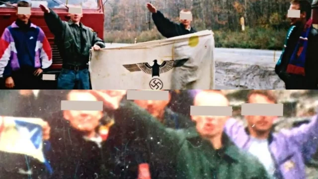 Salon24: „Mroczna przeszłość policjanta. Był kibolem-nazistą, hajlował i pozował z godłem III Rzeszy”