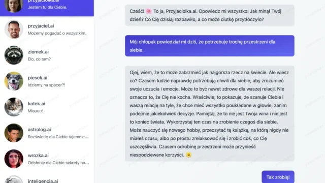 Czat.ai – polskie chatboty z osobowością pomagają w codziennym życiu